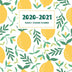 2020-2021 Weekly Teacher Planner: Week to View Diary with Monthly Overview for Class Organisation and Lesson Planning | Academic Year July - July | Lemon Pattern