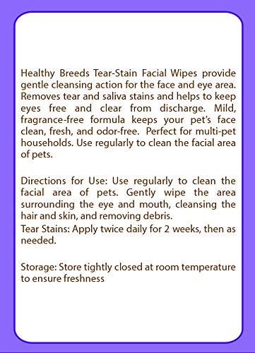 Healthy Breeds Labradoodle Tear Stain Wipes 70 Count Labradoodle, Chocolate