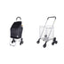 dbest products Stair Climber Bigger Trolley Dolly, Black Grocery Shopping Foldable Cart Condo Apartment 44 Inch & Stair Climber Cruiser Cart Shopping Grocery Rolling Folding Laundry Basket Dolly + Basket