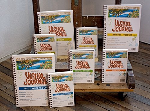 Strathmore 300 Series Visual Bristol Journal, 9"x12" Vellum, Wire Bound, 24 Sheets 9x12 Bristol Vellum