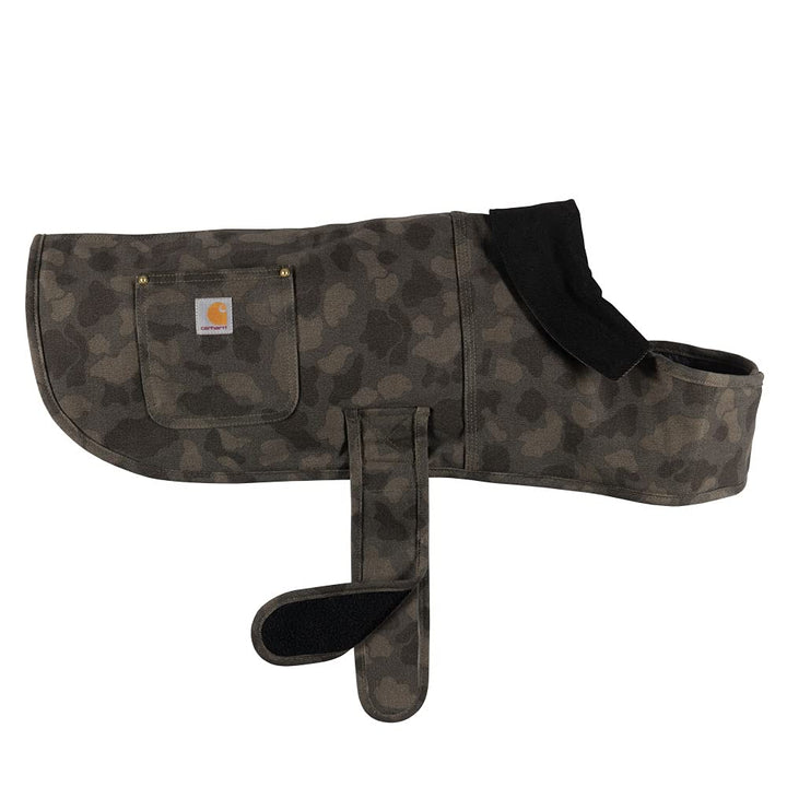 Carhartt Firm Duck Insulated Dog Chore Coat, Duck Camo Tarmac, Small