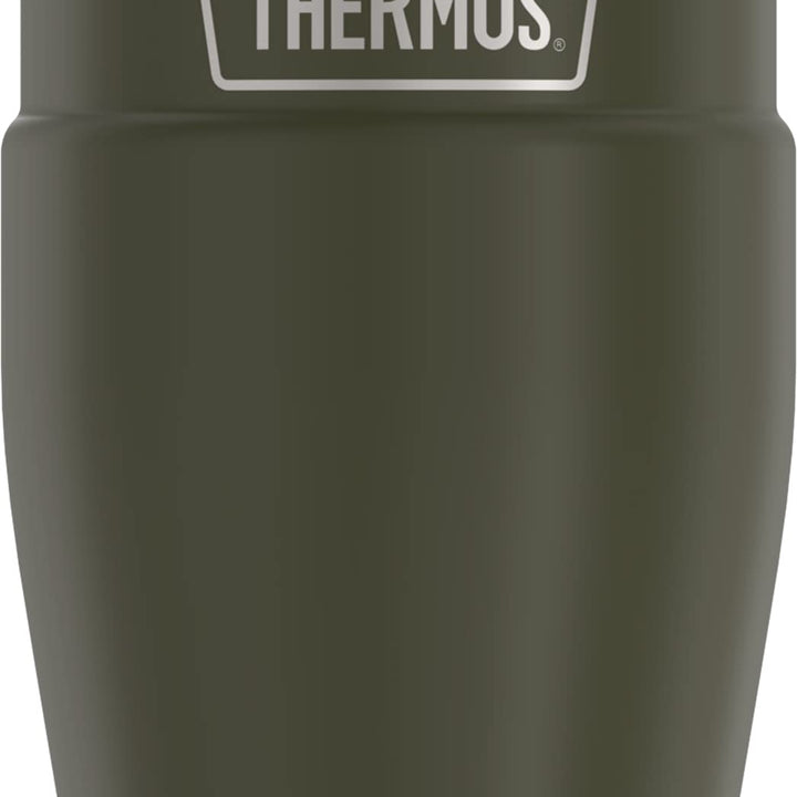 THERMOS Stainless King Vacuum-Insulated Travel Tumbler, 16 Ounce, Matte Green