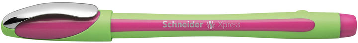 Xpress Premium Fineliner, 0.8 mm Porous Point, Light Green Ink, Pink Ink, Box of 10 Pens (190009)