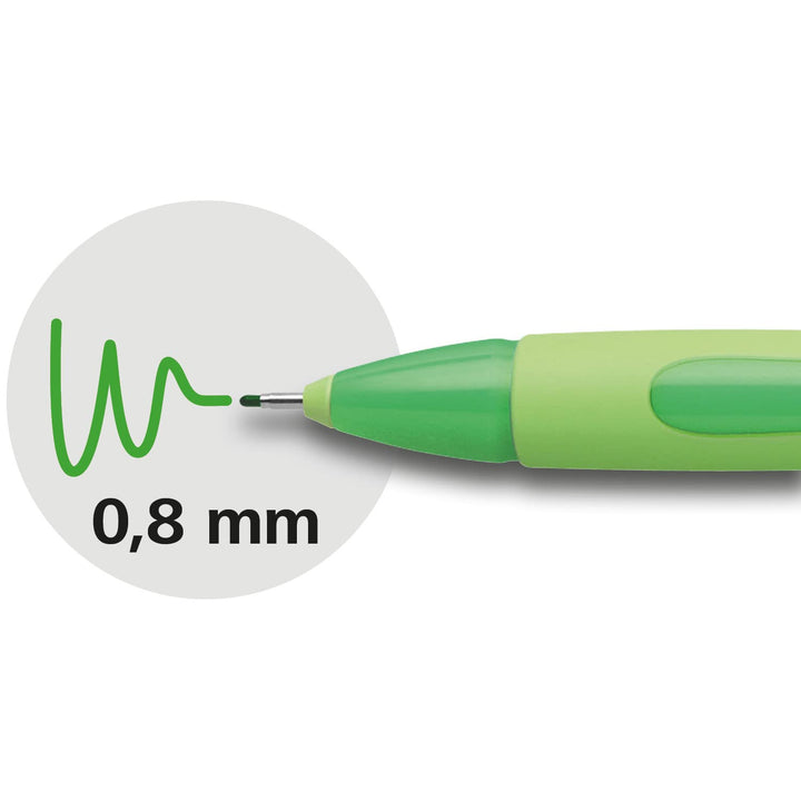 Xpress Premium Fineliner, 0.8 mm Porous Point, Light Green Barrel, Green Ink, Box of 10 Pens (190004)