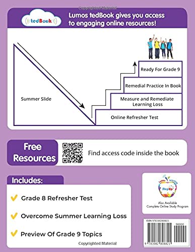 Lumos Back-to-School Refresher tedBook - 9th Grade English Language Arts: Back to School book to address Summer Slide designed for classroom and home use