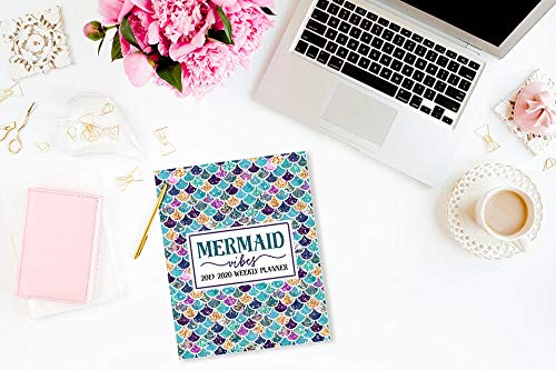 Mermaid Vibes: 2019-2020 Weekly Planner: July 1, 2019 to June 30, 2020: Weekly & Monthly View Planner, Organizer & Diary: Purple & Teal Scales 6194