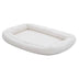 MidWest Homes for Pets Double Bolster Pet Bed | 36-Inch Dog Bed ideal for Medium / Large Dog Breeds & fits 36-Inch Long Dog Crates White Fleece 35.8"L x 21.0"W x 4.0"Th