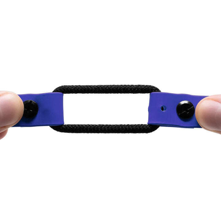 Educator Quick Snap Bungee Dog Collar, Biothane, Waterproof, Odorproof, Easy Connect and Disconnect Clasp and D Ring with Comfort Bungee Loop, Adjustable for Custom Fit, 3/4-Inch, Blue 3/4" Wide Fits 300, 400, 500, 900 Series