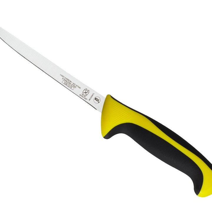 Mercer Culinary Yellow Millennia Colors Handle, 6" Narrow Boning Knife