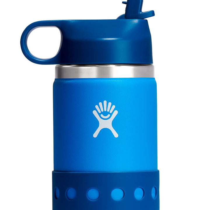 Hydro Flask Kids Wide Mouth Straw Cap And Boot Lake 12 Oz