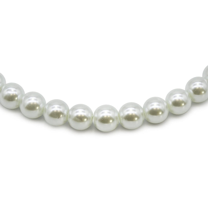 Expo International 10mm Glass Pearl Beads, Versatile Round Glass Beads, Elegant Beads for Jewelry, Bridal, and DIY Projects, White