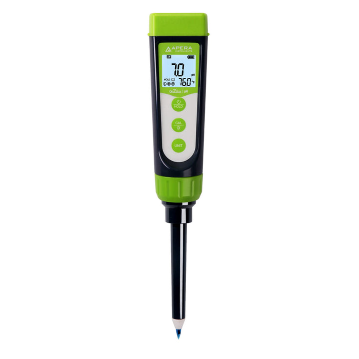 Apera Instruments AI102G GroStar Series GS2 Soil pH Pen Tester Kit for Direct Soil Test and Nutrient Solutions Test with Replaceable Swiss Spear pH Probe, Gen II