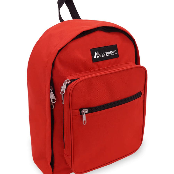 Everest Luggage Classic Backpack, Red, Medium One Size