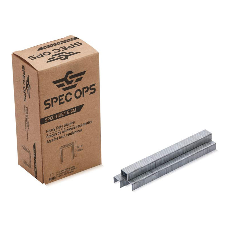 Spec Ops Tools Heavy Duty Staples, 5/16-in, 5,000 Pack, 3% Donated to Veterans 5/16" Staples