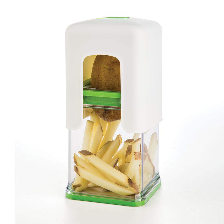 Progressive International Tower Fry Cutter, 1, White/Green Tower Cutter