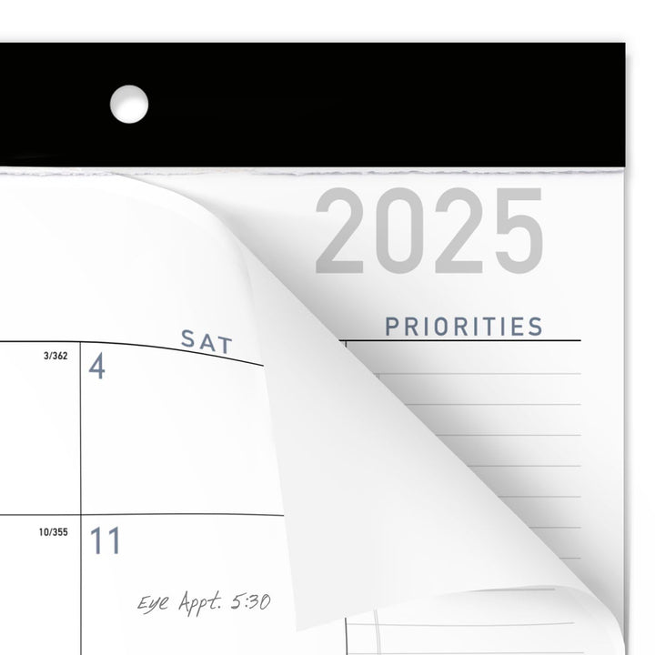 AT-A-GLANCE 2025 Desk Calendar, Monthly, Desk Pad, 18" x 11", Compact, Contemporary (SK14X0025) 2025 Edition Desk Calendar Compact