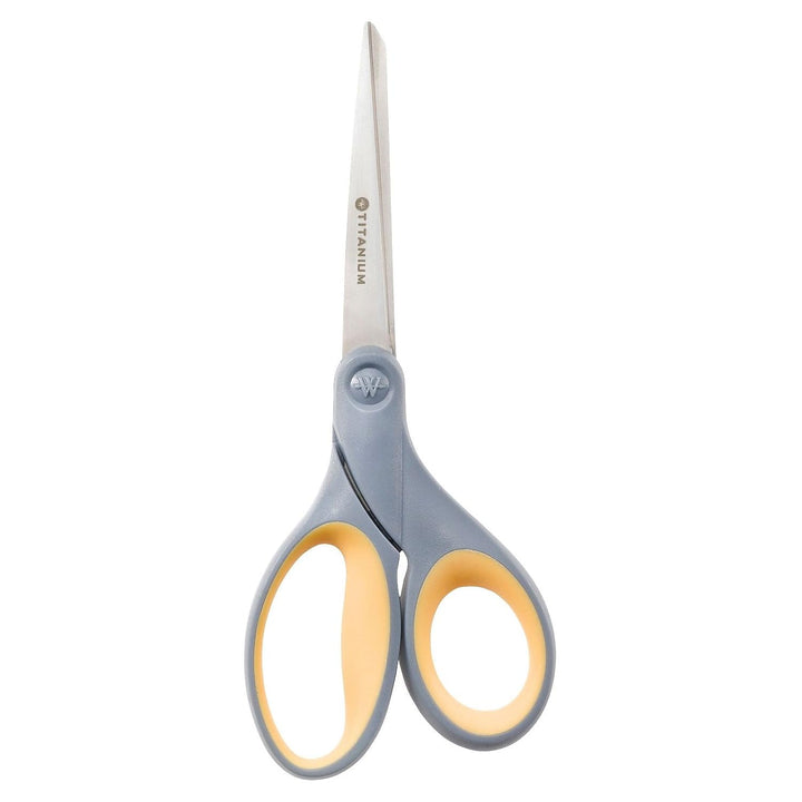 Westcott Titanium Bonded Scissors With Soft Handles, 7" Straight, single (13526) Single (7 inch)