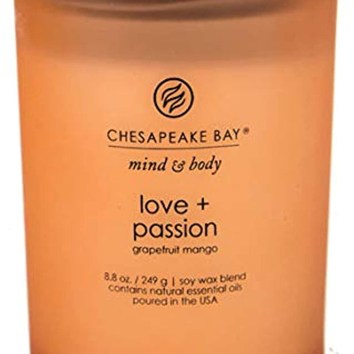 Chesapeake Bay Candle PT31905 Scented Candle, Love + Passion (Grapefruit Mango), Medium, Home Décor LOVE/PASSION Medium Jar