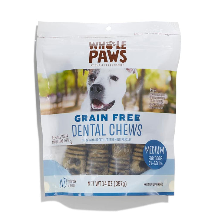 Whole Paws, Whole Paws, Grain Free Dental Treat Medium, 14 Ounce