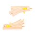 Bigjigs Rail Mechanical Switches (Pack of 2) - Other Major Wooden Rail Brands are Compatible