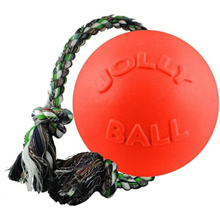 Jolly Pets Romp-n-Roll Dog Toy, Orange, 6", Model Number: 788169060645