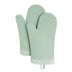 KitchenAid Ribbed Soft Silicone Oven Mitt Set, Pistachio, 7.5"x13", 2 Count Pistachio Green