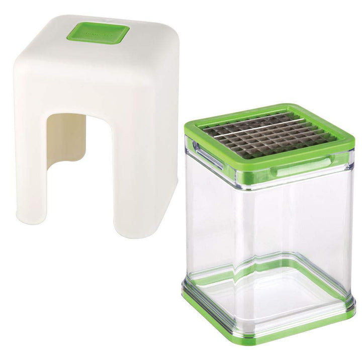 Progressive International Tower Fry Cutter, 1, White/Green Tower Cutter