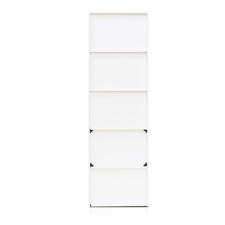 Furinno Pasir 3-Tier Open Shelf Bookcase, White/Green 11003WH/GR 3-Tier Cube