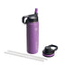 ThermoFlask 24 Oz Double Wall Vacuum Insulated Stainless Steel Water Bottle with Two Lids, Plum