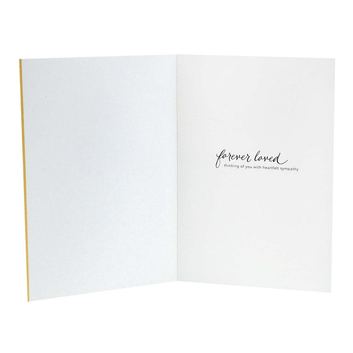 Hallmark Signature Sympathy Card (Forever Remembered) White