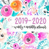 2019-2020 Weekly & Monthly Planner: July 1, 2019 to June 30, 2020: Weekly & Monthly View Planner, Organizer & Diary: Teal & Pink Modern Florals 0274