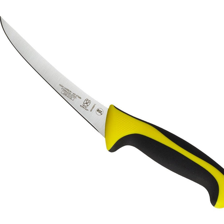 Mercer Culinary Millennia Colors Boning Knife, 6-Inch Curved, Yellow