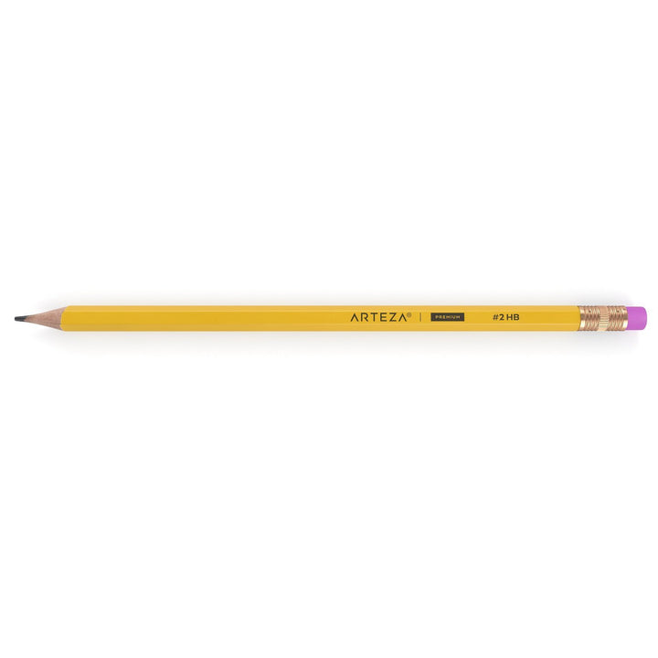 ARTEZA HB Pencils #2, Pack of 48, Wood-Cased Graphite Pencils in Bulk, Pre-Sharpened, with Latex-Free Erasers, Office & Back to School Supplies for Exams and Classrooms 1 Count (Pack of 48)