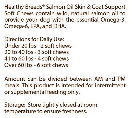 Healthy Breeds Bull Terrier Salmon Oil Soft Chews 120 Count