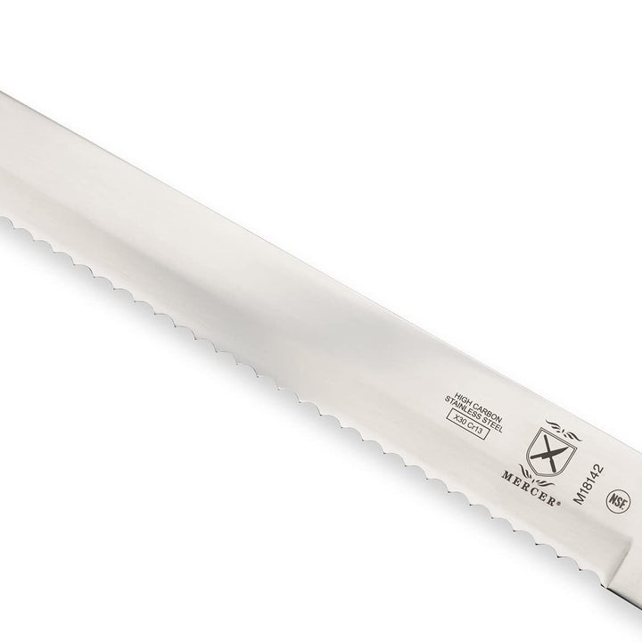 Mercer Culinary Ultimate White 10" Wavy Edge Slicer Knife Slicer Wavy Edge 10" Slicer Knife (Wavy Edge)