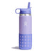 Hydro Flask Kids Wide Mouth Straw Cap And Boot Wisteria 20 Oz