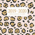 2019-2020 Weekly and Monthly Planner: Daily Agenda Calendar Schedule Organizer | Pink Gold Tan Leopard Cheetah Print | 18 Month Academic Planner July 2019 through December 2020