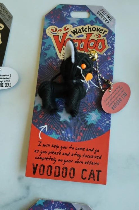 Watchover Voodoo 3-Inch Voodoo Cat Keychain - Handcrafted Gift to Bring Good Luck and Positivity Everywhere You Go