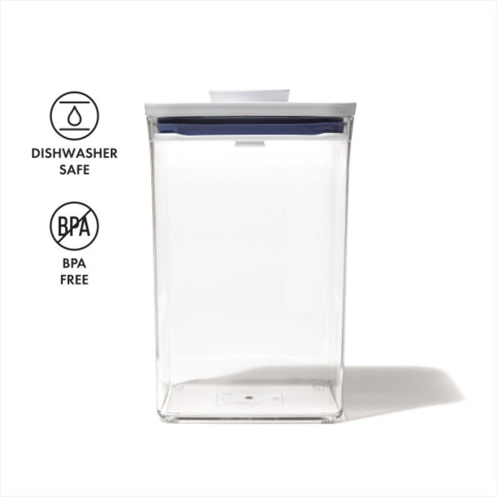 OXO Good Grips POP Container - Airtight Food Storage - Big Square Medium 4.4 Qt Ideal for 5lbs of flour or sugar 4.4 Qt - Square - Flour