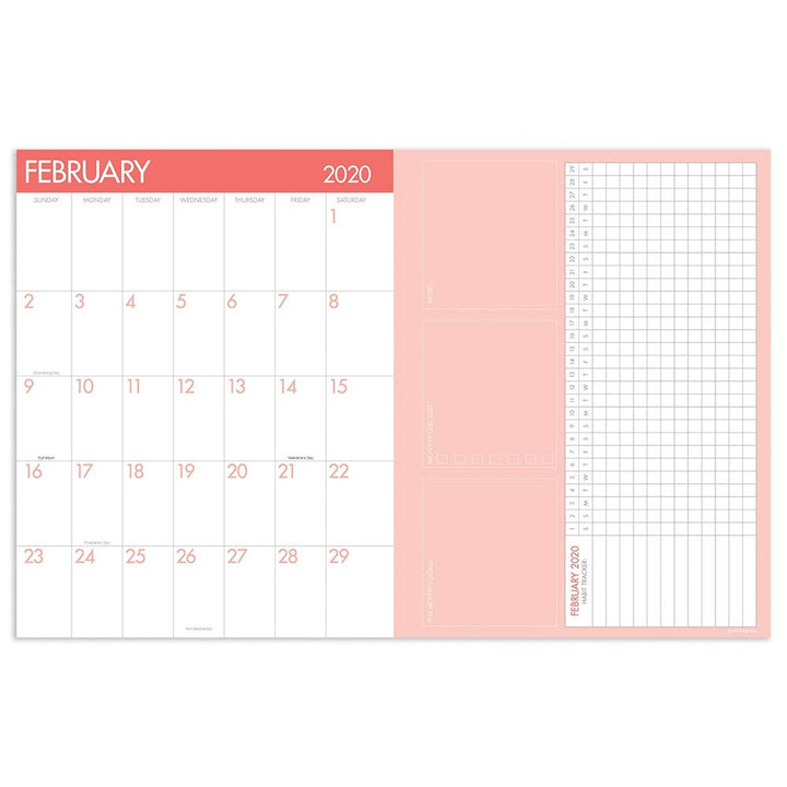 2020 Habit Tracker Large Weekly Monthly Planner