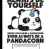 Composition Book: ALWAYS BE YOURSELF: Cute Panda Composition Notebook, Wide Ruled Notebook for Girls, Teens, Back To School, Homework, 1st Grade, 2nd Grade Notebook (7.44x9.69, 110 Pages)