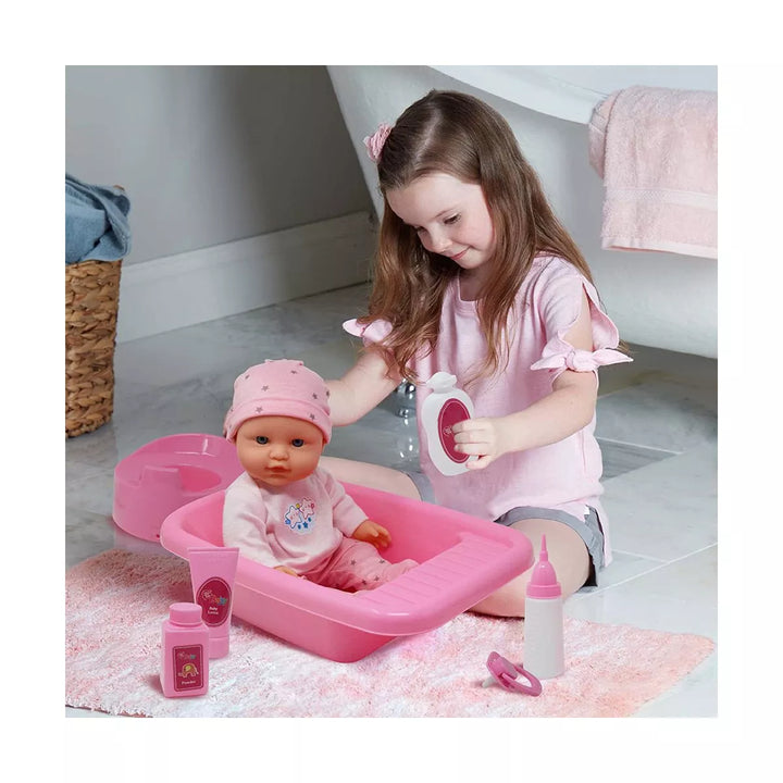 The New York Doll Collection 12 Inch Baby Doll Bath Time Playset