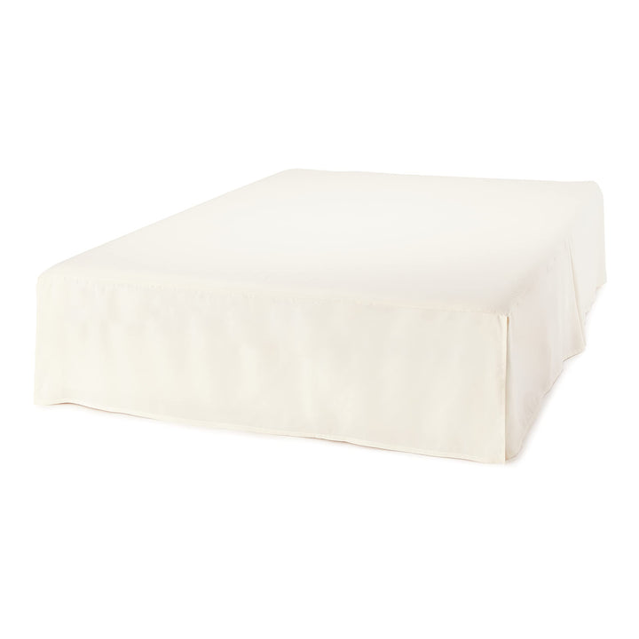 Basics Lightweight Pleated Bed Skirt, King, Off White