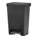 Rubbermaid Premier Series II Step-on Trash Can for Home and Kitchen, with Lid Lock and Slow Close, 13 Gallon, Charcoal, for Home/Kitchen/Hotel/Lobby/Office 13G - Classic Plastic