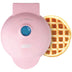 DASH Mini Maker for Individual Waffles, Hash Browns, Keto Chaffles with Easy to Clean, Non-Stick Surfaces, 4 Inch, Pink Waffle Maker