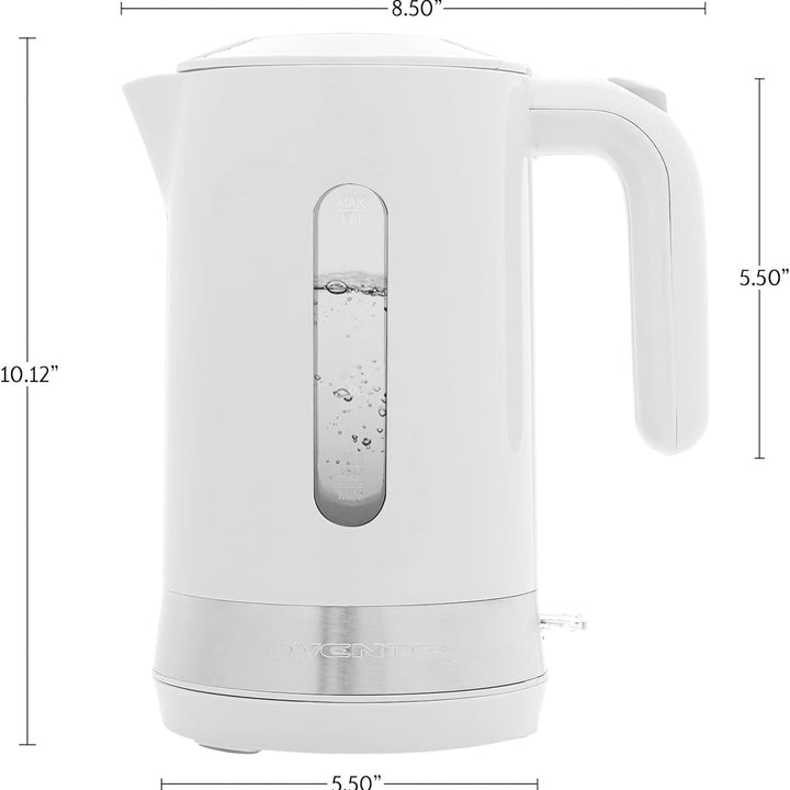 OVENTE Electric Kettle Hot Water Heater 1.8 Liter - BPA Free Fast Boiling Cordless Water Warmer - Auto Shut Off Instant Water Boiler for Coffee & Tea Pot - Black KP413B Black ProntoFill Easy Fill