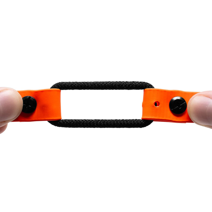 Educator Quick Snap Bungee Dog Collar, Biothane, Waterproof, Odorproof, Easy Connect and Disconnect Clasp and D Ring with Comfort Bungee Loop, Adjustable for Custom Fit, 1-Inch, Orange