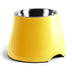 Fluffydream Elevated Dog Bowls,[Prevention of Vertebrae Disease] Non-Slip Dog Bowl with Stainless Steel Bowl,High Capacity Dog Food Bowls,Colorful Raised Dog Bowls for Medium/Small Size Dogs M (540ML / 2 Cups) LemonYellow