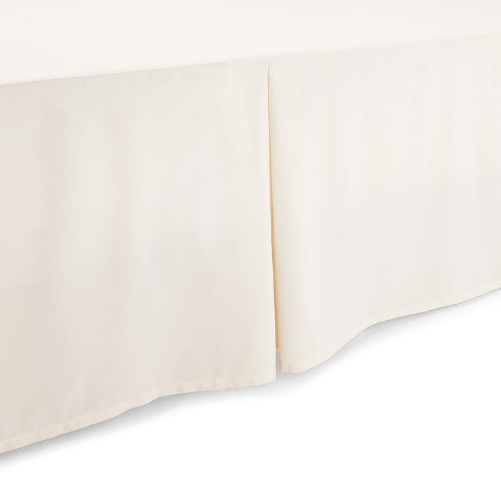 Basics Lightweight Pleated Bed Skirt, King, Off White