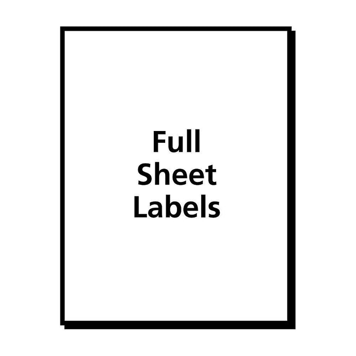 Avery Full Sheet Printable Shipping Labels, 8.5" x 11", White, 25 Blank Mailing Labels (5265) 25 labels